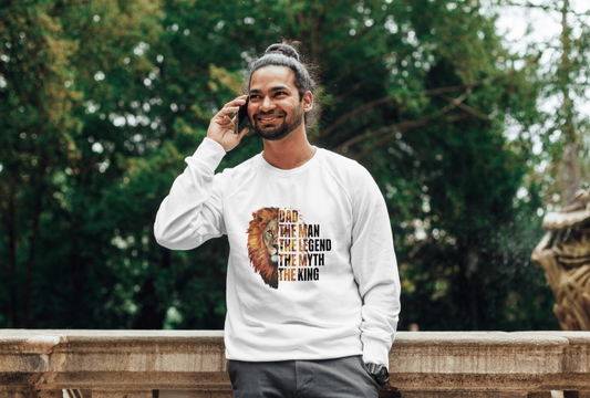 Dad The Myth-The Legend Crewneck Sweatshirt